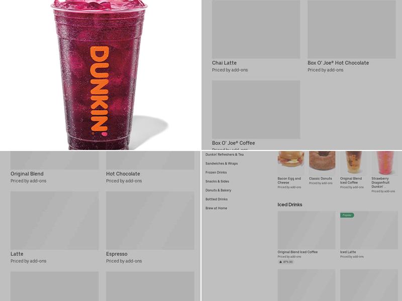 Dunkin' Menu