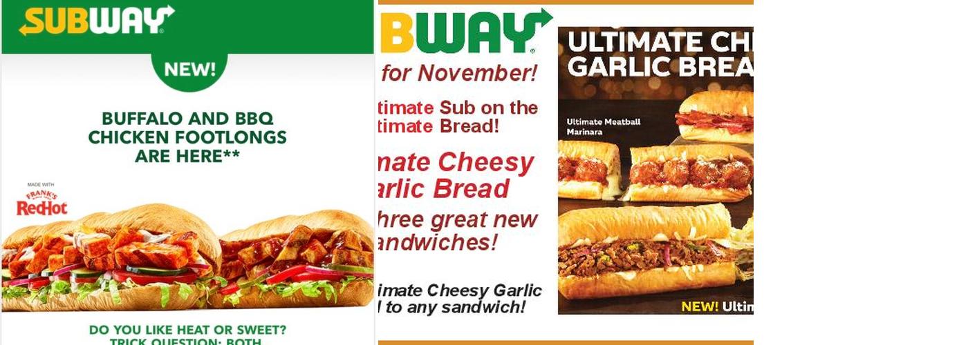 Subway Menu