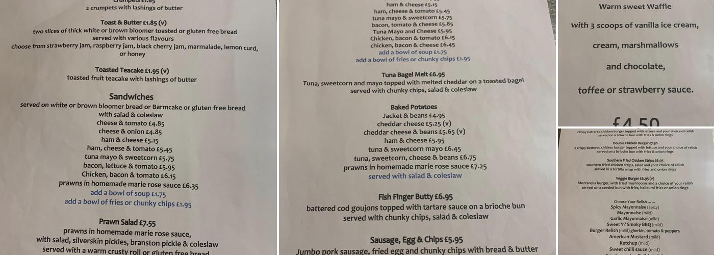 What's Cookin’ Menu