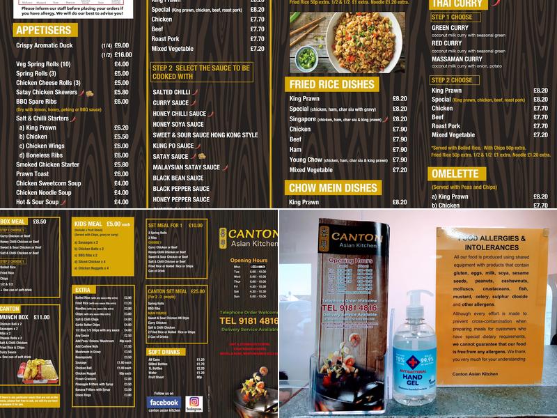 Canton Asian Kitchen Menu