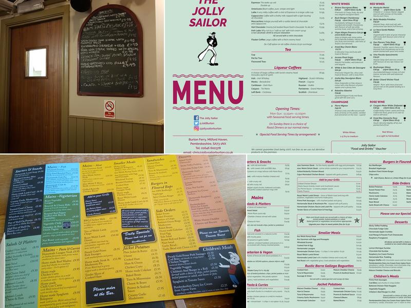 Jolly Sailor Menu