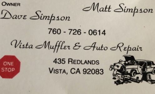 Vista Muffler & Auto