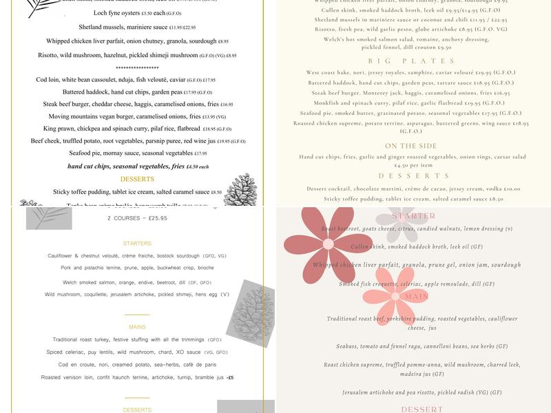 The Puffin Menu
