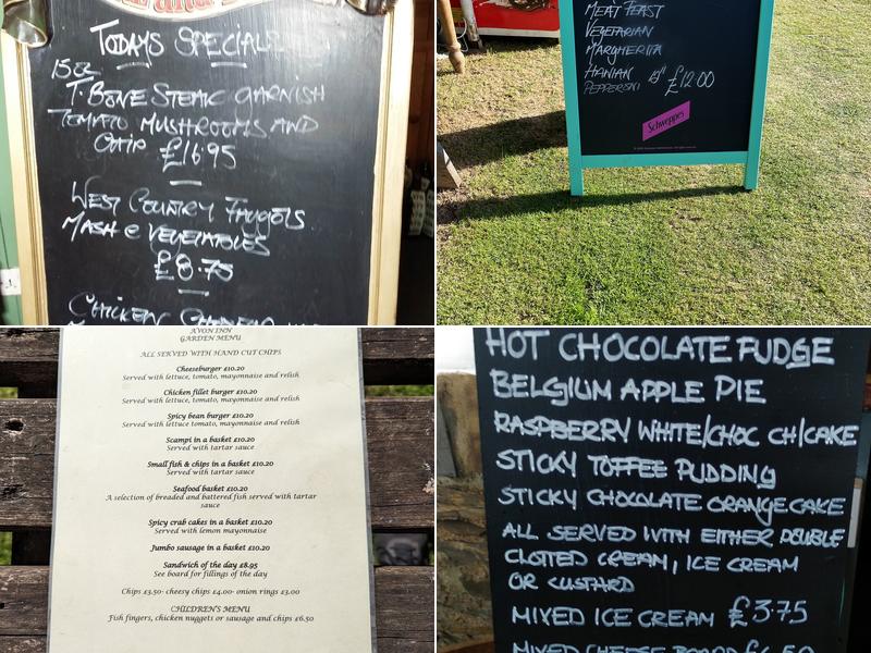 The Avon Inn Menu