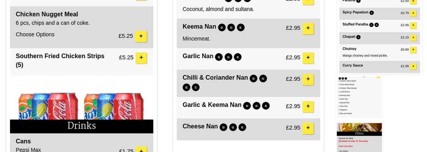 Al-Haqq's Kitchen Menu