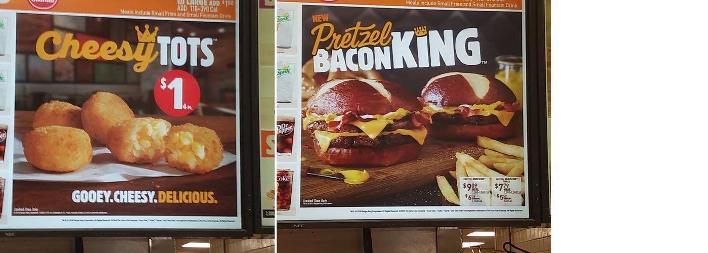 Burger King Menu
