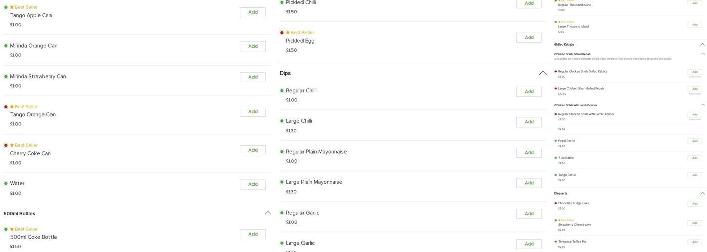 Windsor Fish & Chip Bar Menu