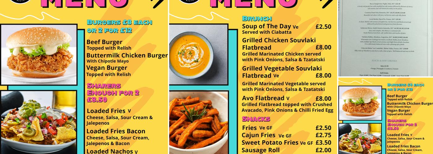 Waterside Bar and Restaurant Menu