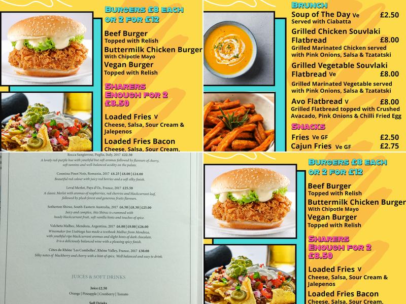 Waterside Bar and Restaurant Menu