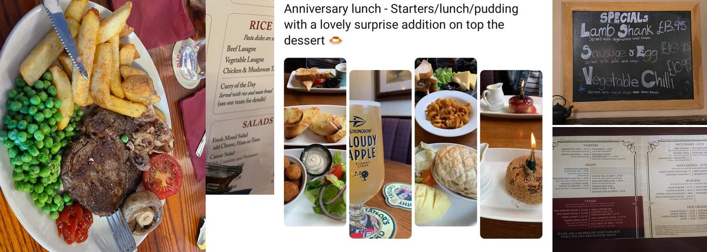 The Horseshoe Sywell Menu