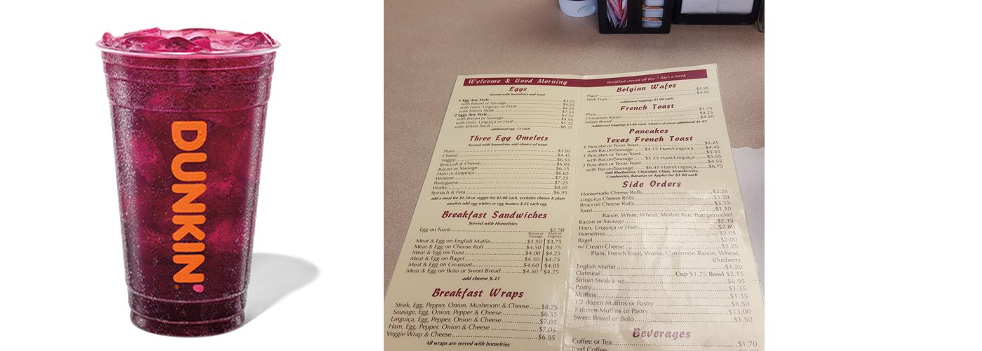 Dunkin' Menu