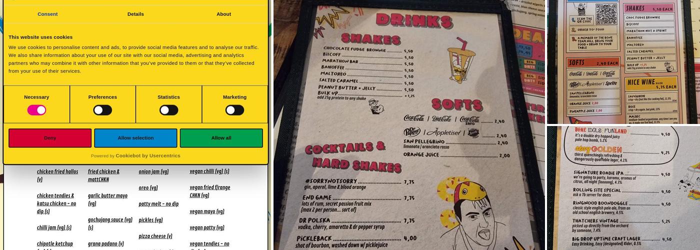 7Bone Burger Co. Northampton Menu