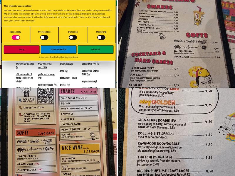 7Bone Burger Co. Northampton Menu