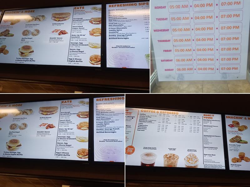 Dunkin' Menu