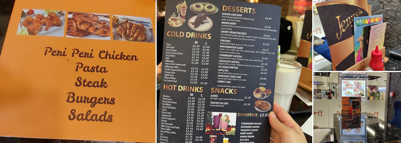 Jenny's Restaurant Weston Favell Menu