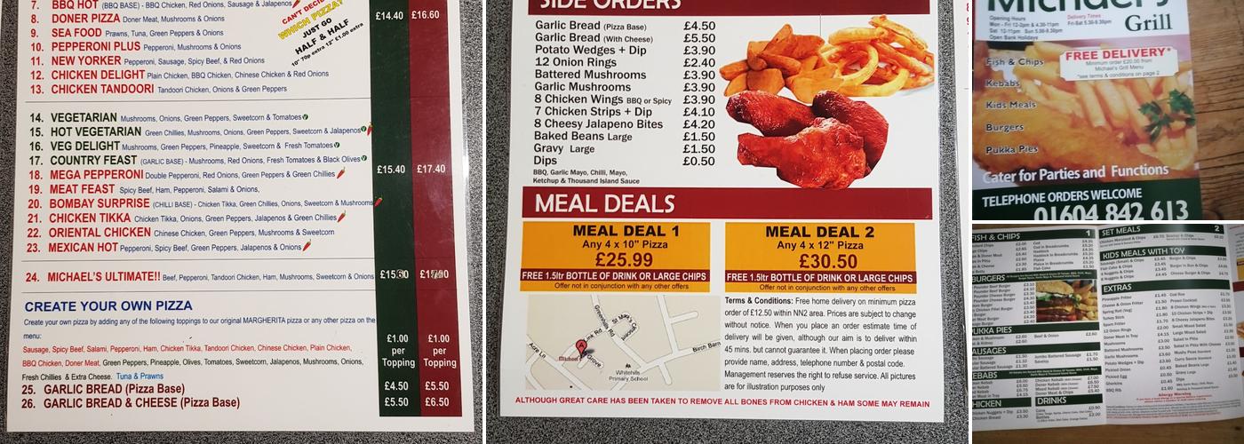 Michael's Grill Menu