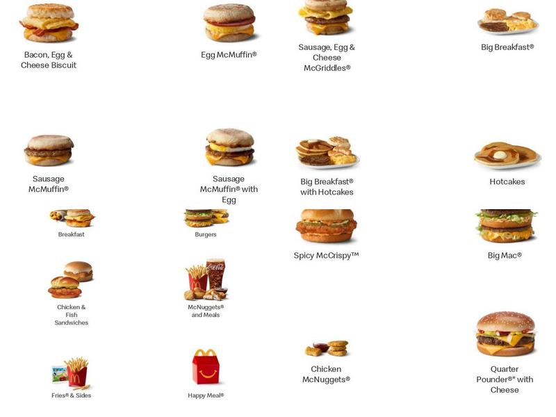 McDonald's Menu