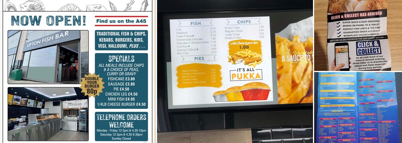 Upton Fish Bar Menu