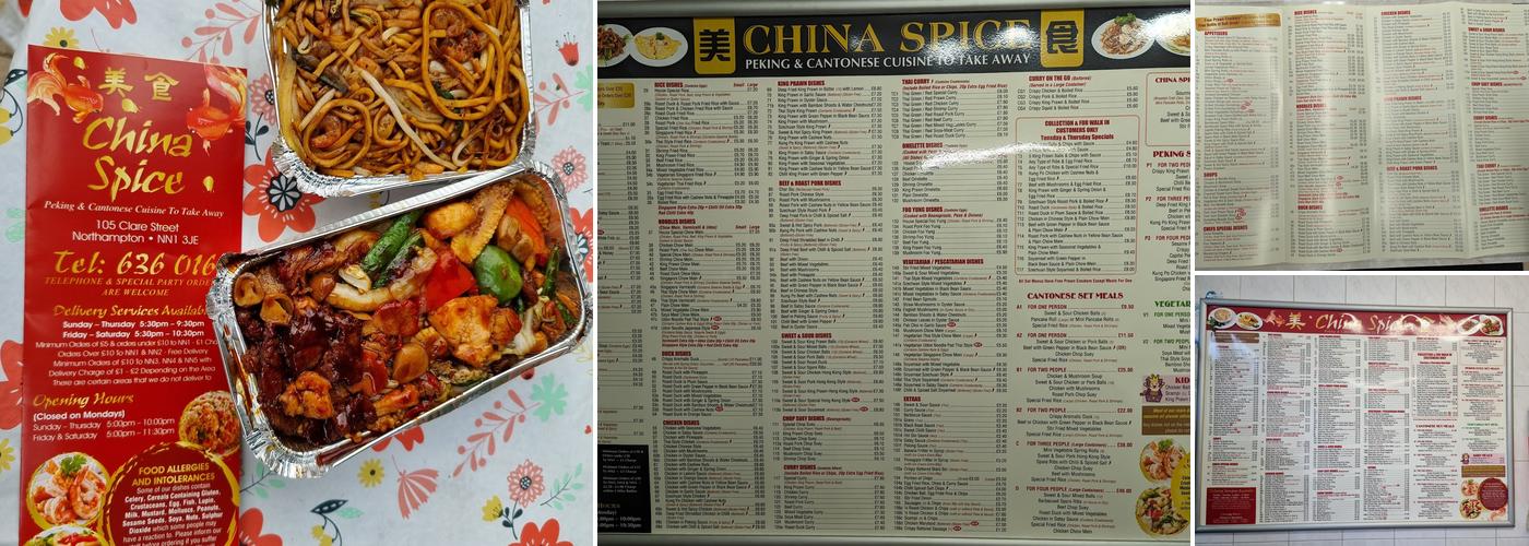 China Spice Menu