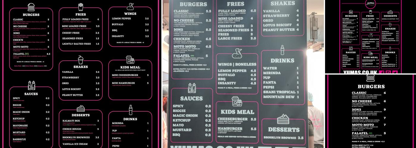 Yuma’s Kitchen Menu