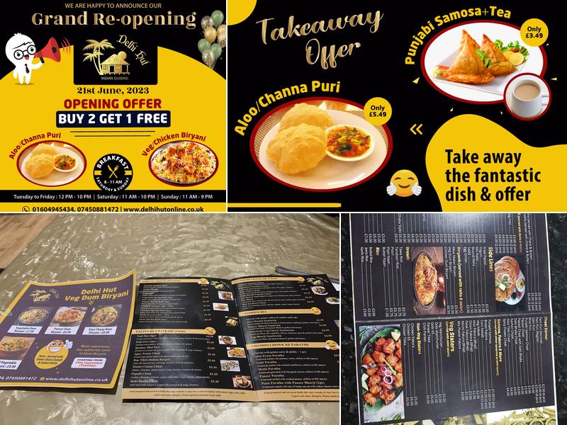 Delhi Hut Northampton Menu