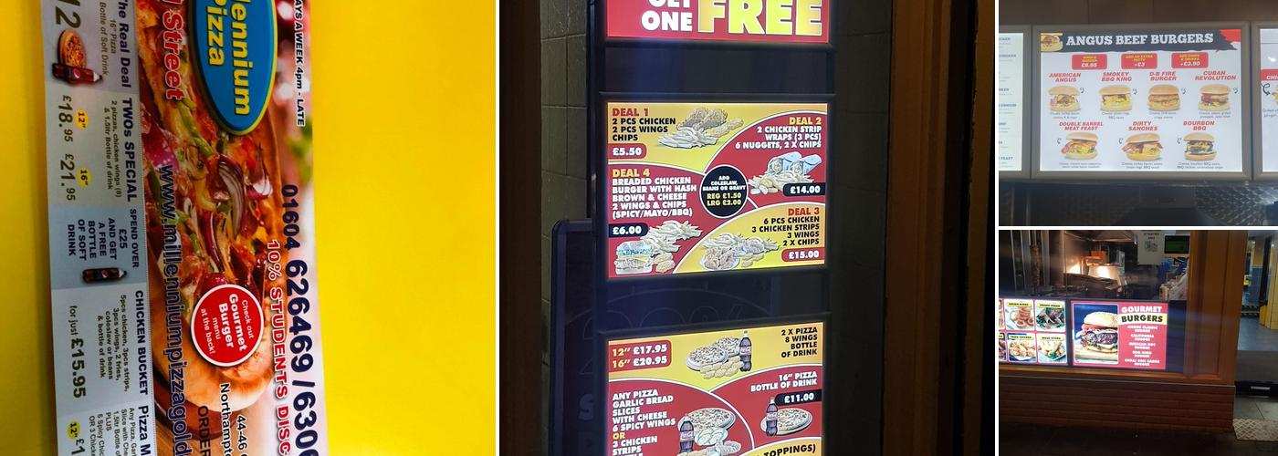 Millennium Pizza Menu