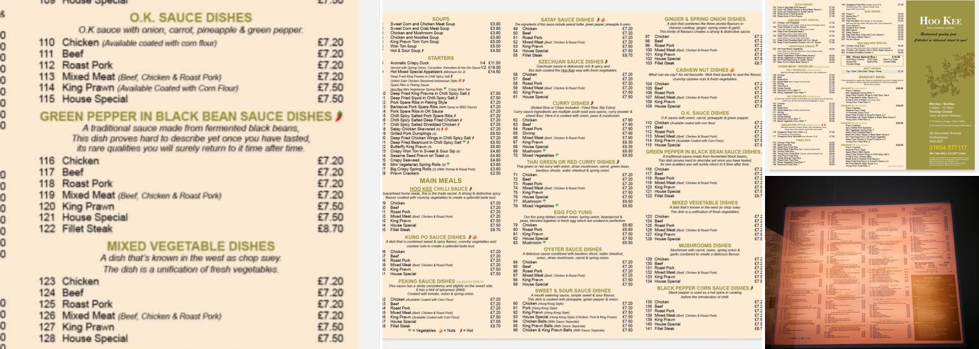 Hoo Kee Menu