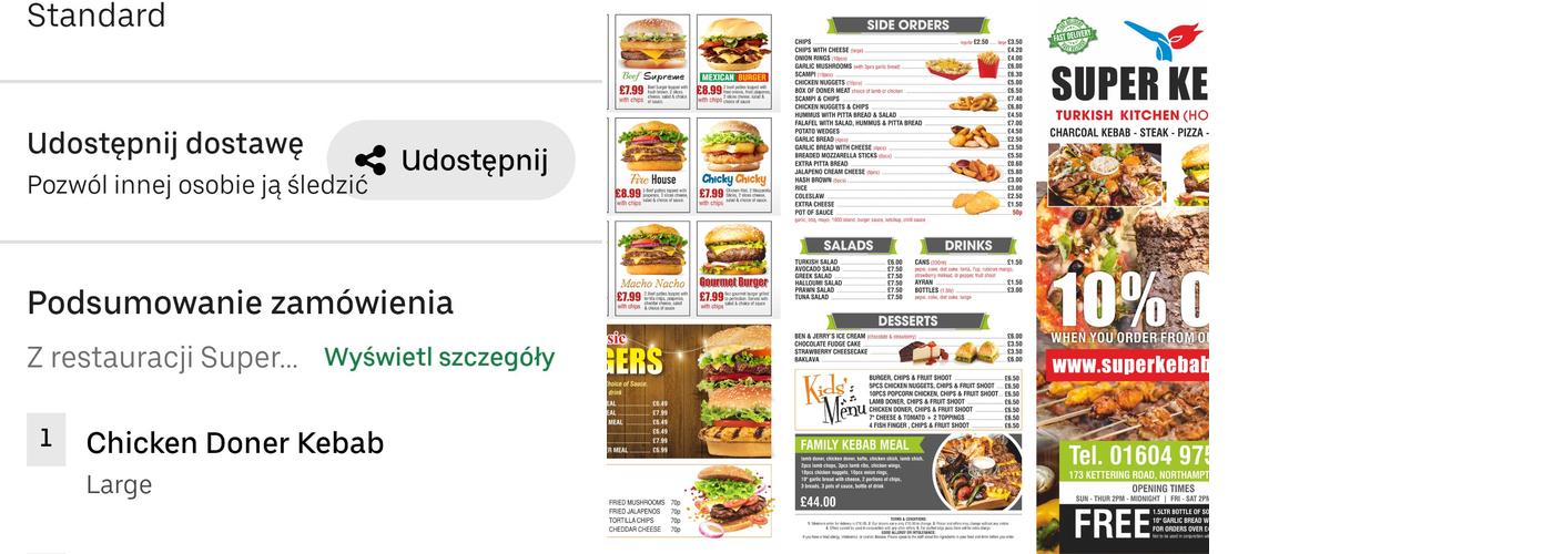 Super Kebab Menu