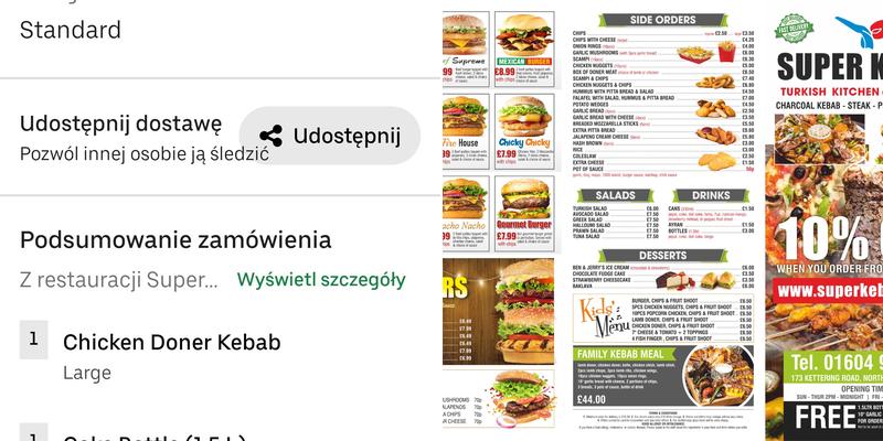 Super Kebab Menu