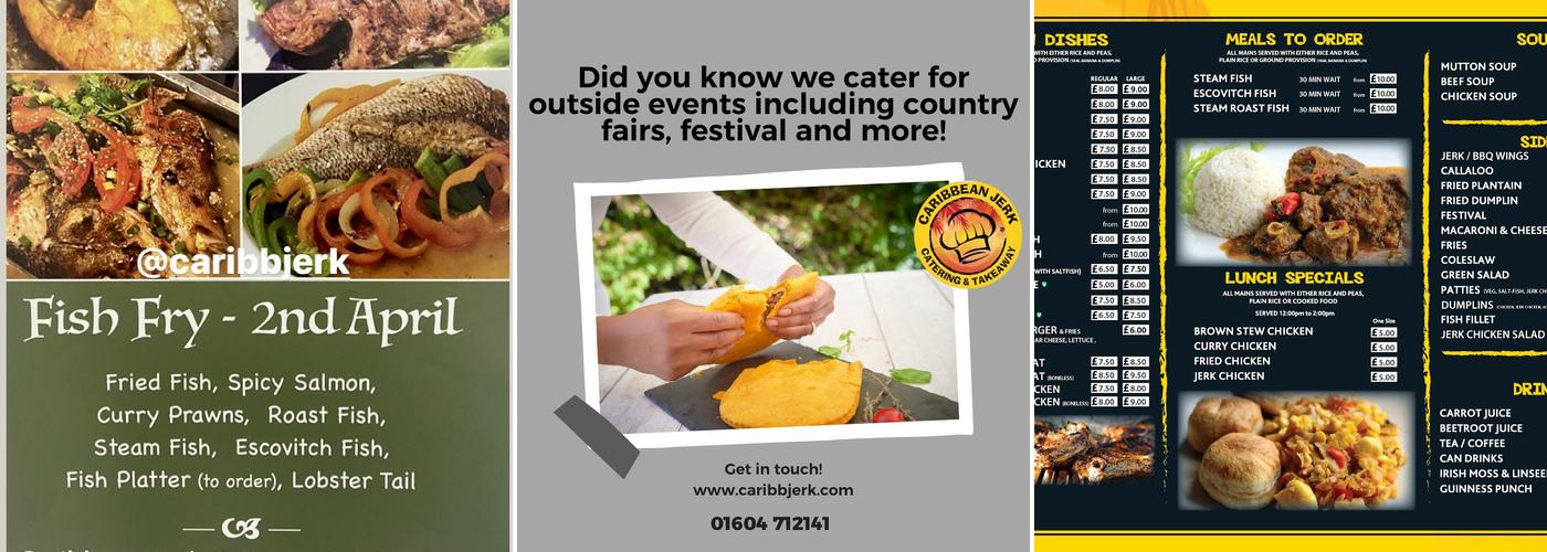Caribbean Jerk Catering & Takeaway Menu
