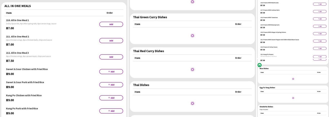 CHINA STAR Chinese Takeaway Menu