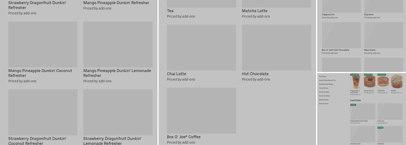 Dunkin' Menu