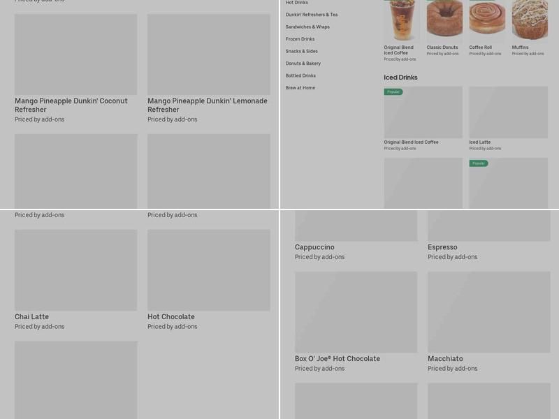 Dunkin' Menu