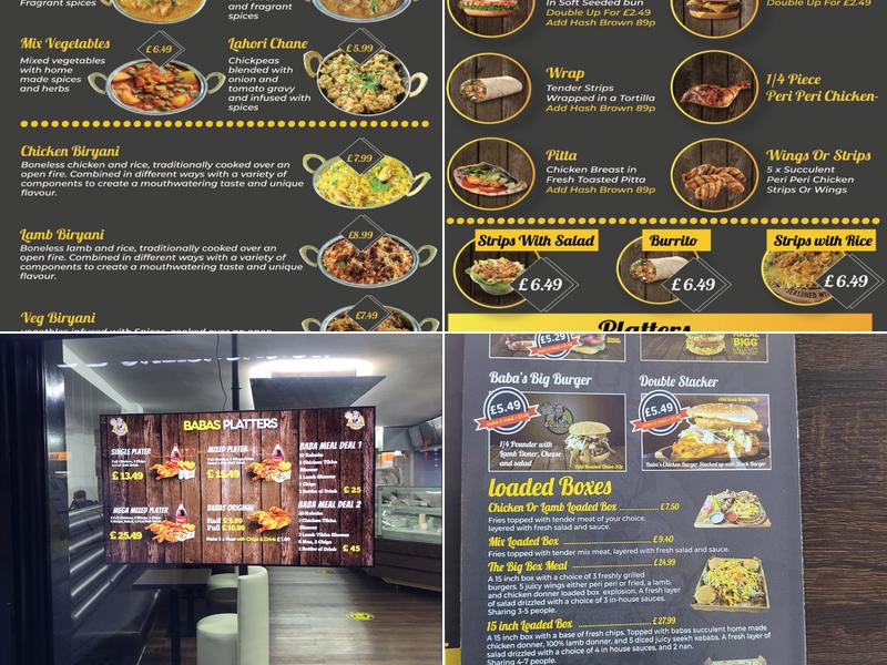 Ali Baba’s Restaurant & Lounge Menu