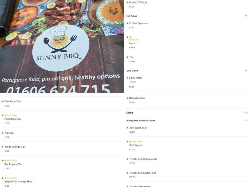 Sunny BBQ Ltd Menu