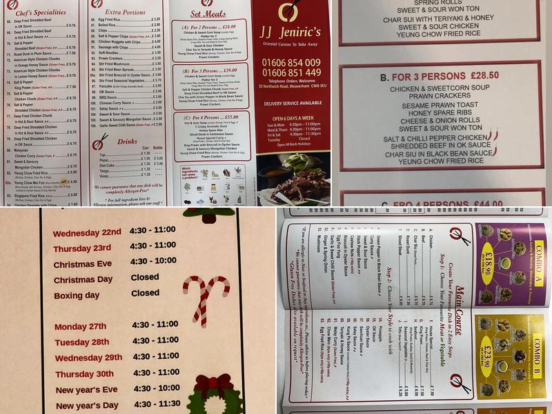 J J FRESH COOK (jenirics) Menu