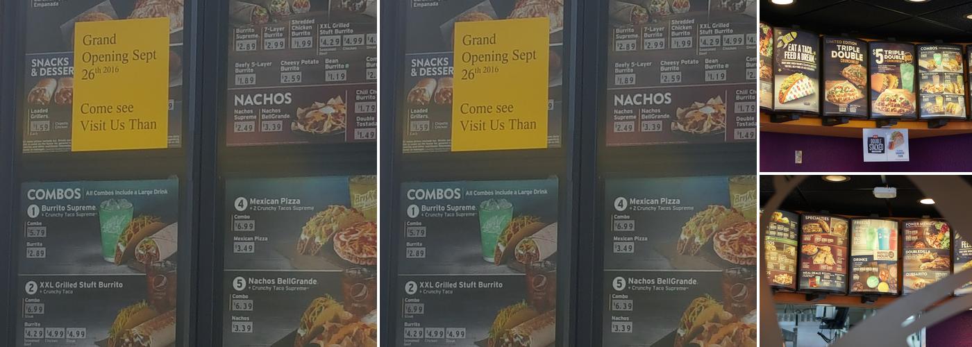 Taco Bell Menu