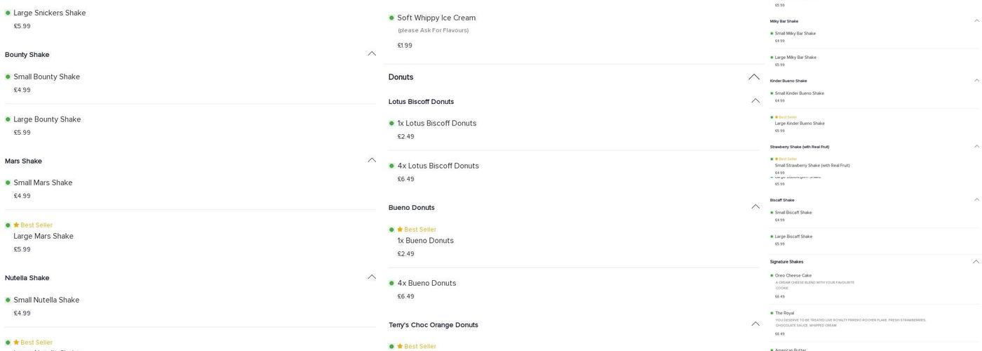 Chickenoz Peri Peri Menu