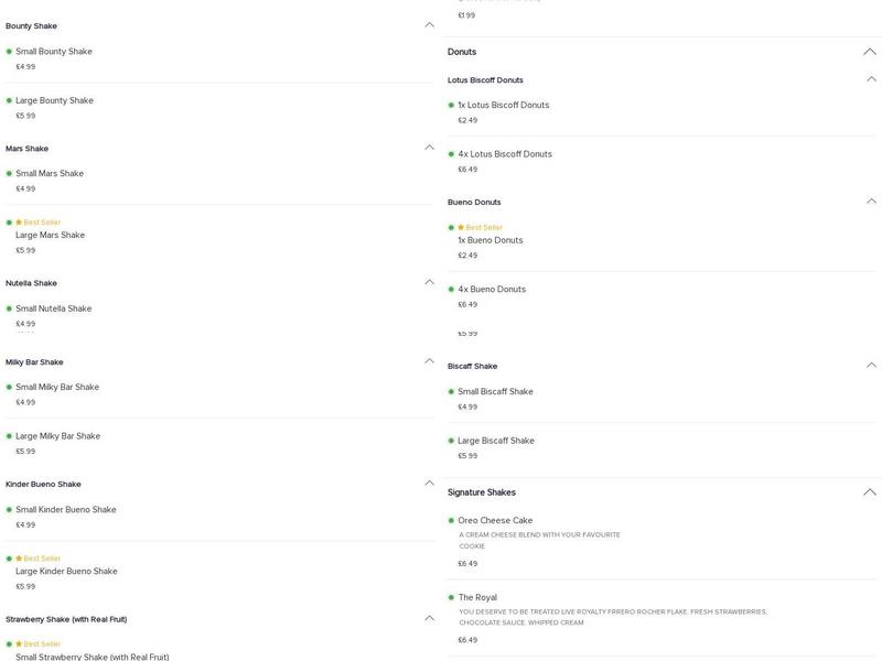 Chickenoz Peri Peri Menu