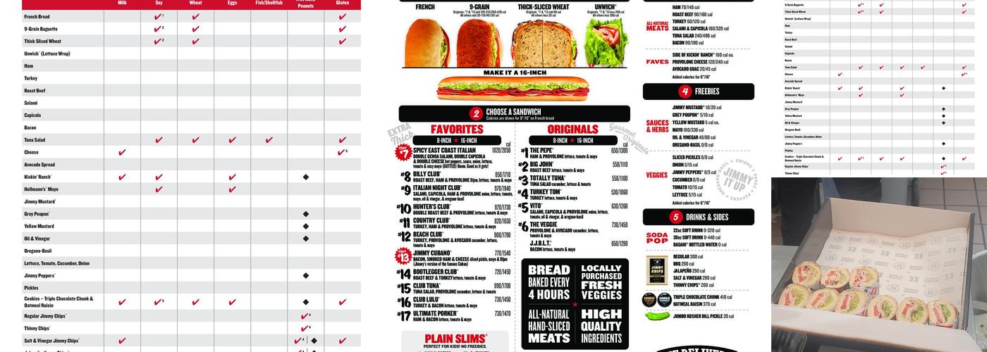 Jimmy John's Menu