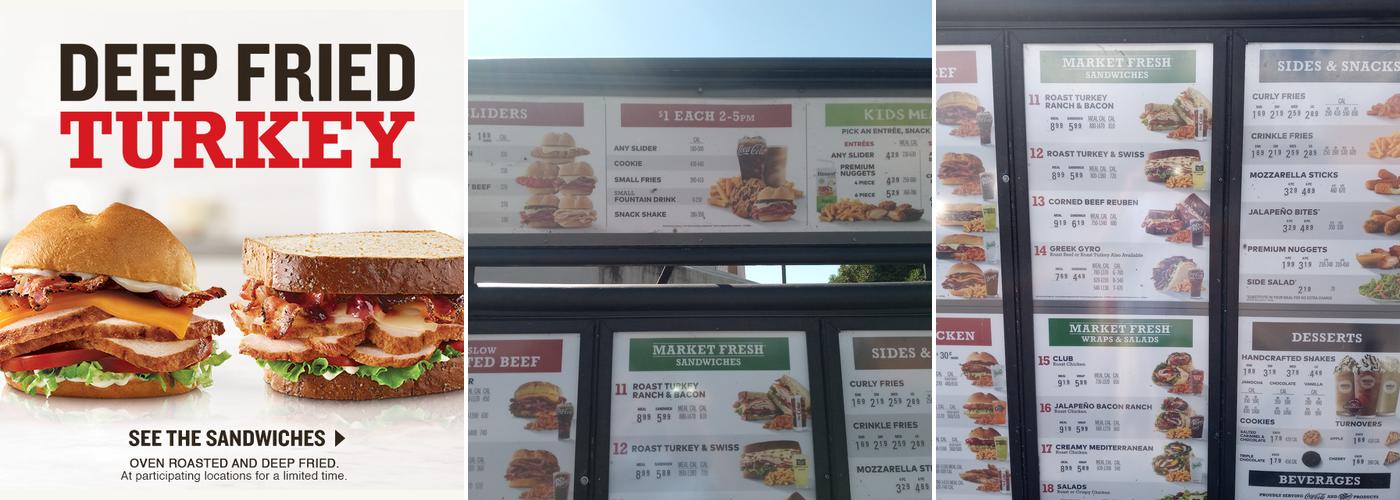 Arby's Menu