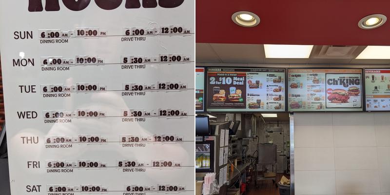 Burger King Menu