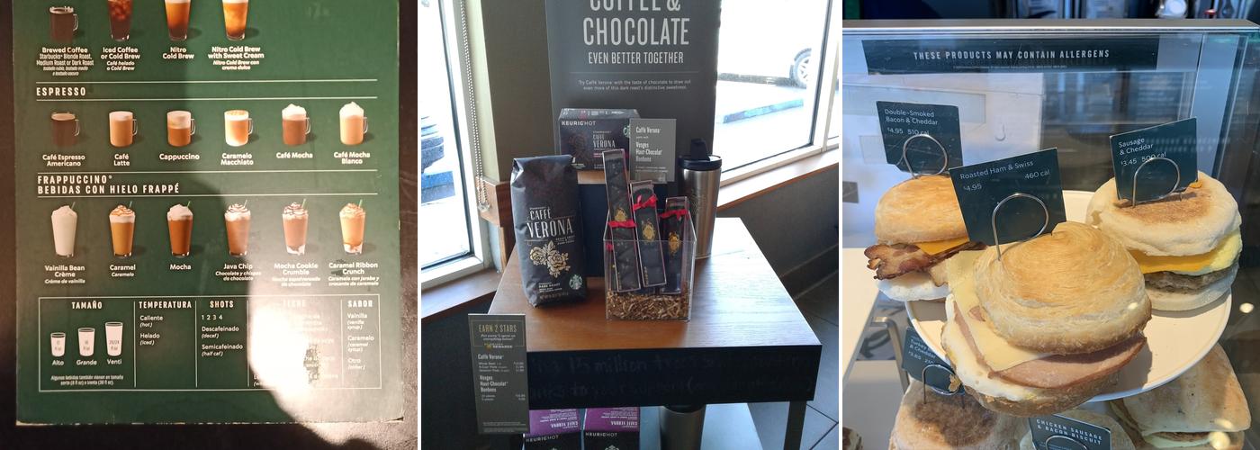 Starbucks Menu
