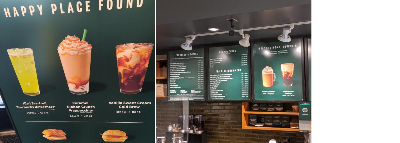 Starbucks Menu