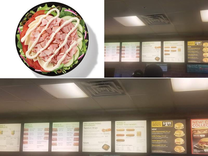 Subway Menu