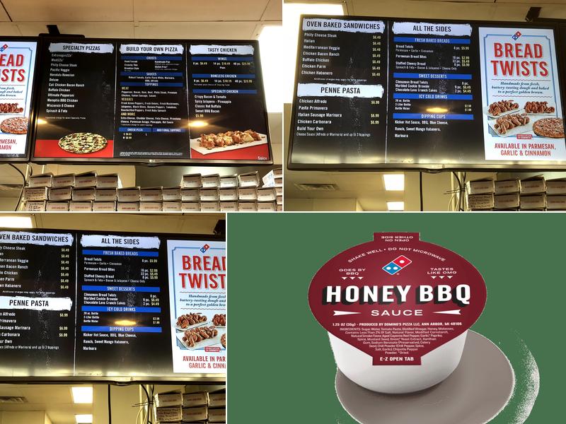 Domino's Pizza Menu