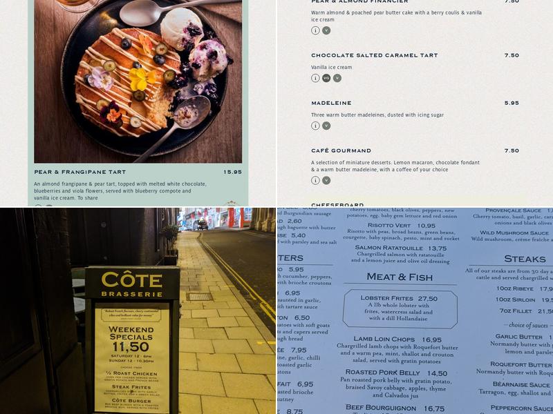 Côte Menu
