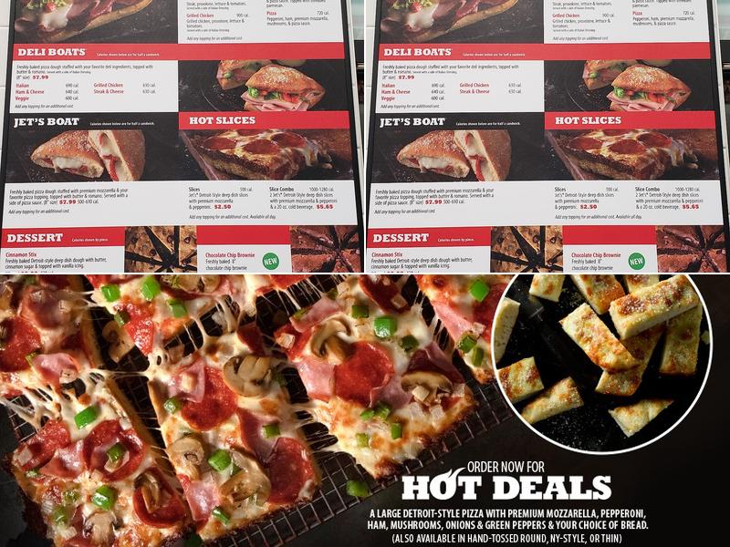 Jet's Pizza Menu