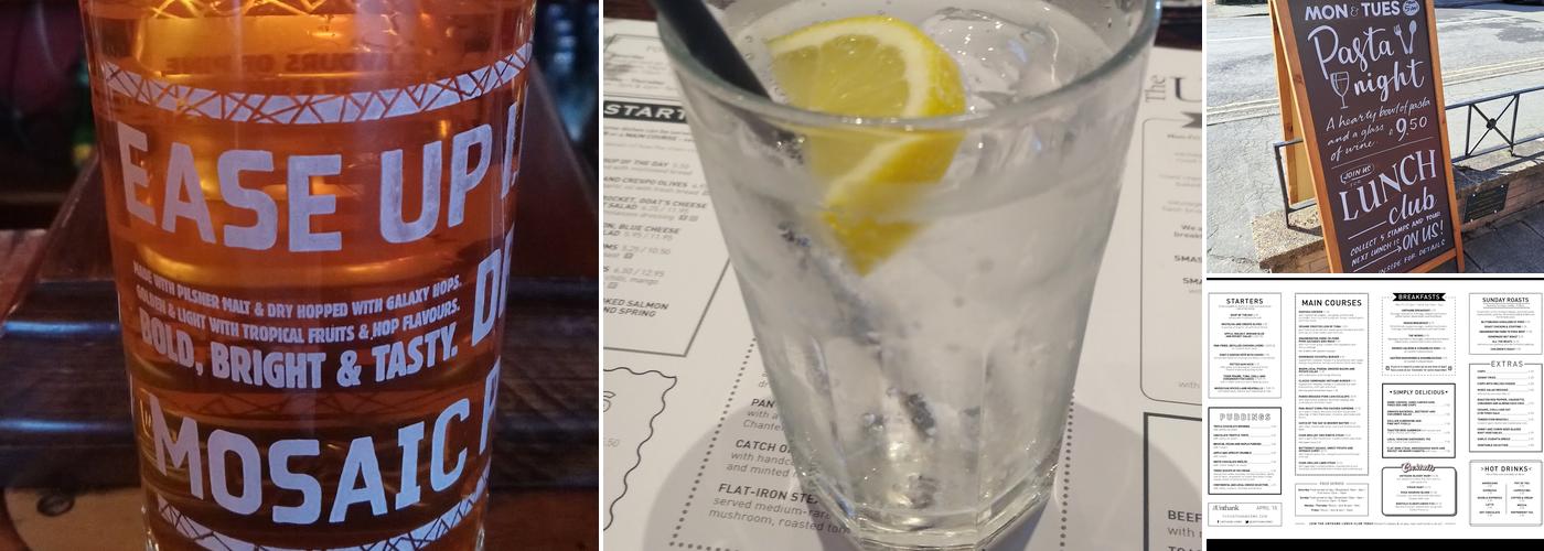 The Unthank Arms Menu