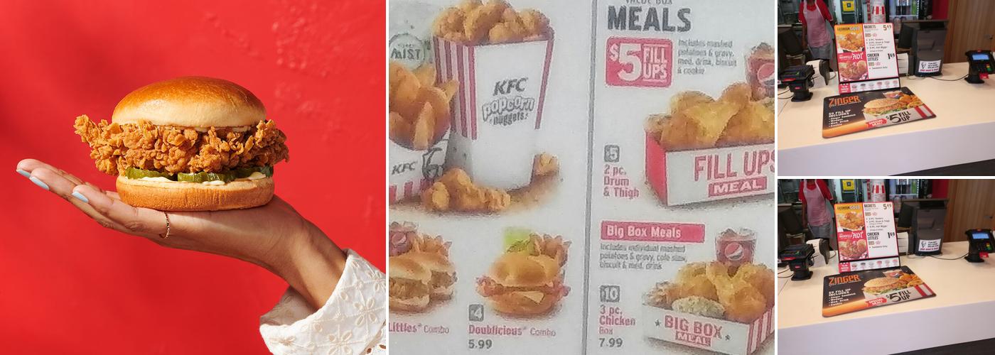 KFC Menu